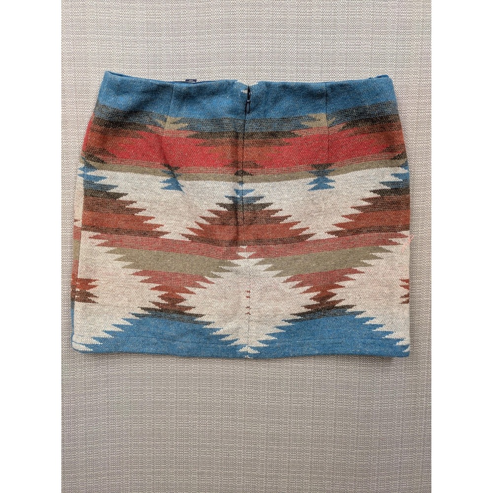 American Eagle Outfitters Skirt Womens 6 Southwestern Geometric Knit Mini Lined - Picture 8 of 9